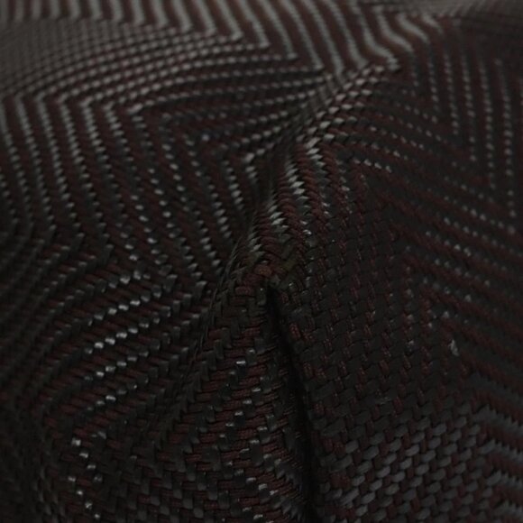 HERMES Kaba Chennai MM Hand Bag Canvas Leather Brown Silver Auth bs21951 - Picture 10 of 16